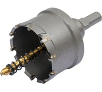 Коронка твердосплавная с центрирующим сверлом по металлу 51 мм vertextools 1819-51