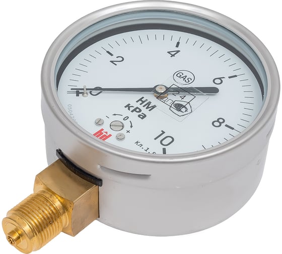 Напоромер НМ 100 Р (0-10) кПа, кл. 1.5, M20x1.5, DIN CASE BD 1251243018 1
