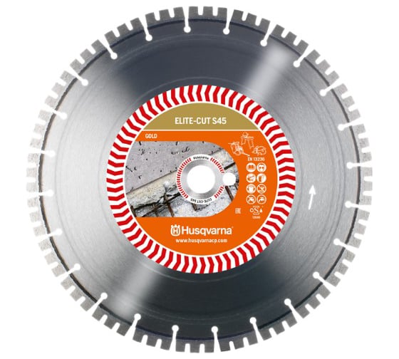 Диск алмазный ELITE-CUT S45 (450х25.4 мм) Husqvarna Construction 5798207-50 1