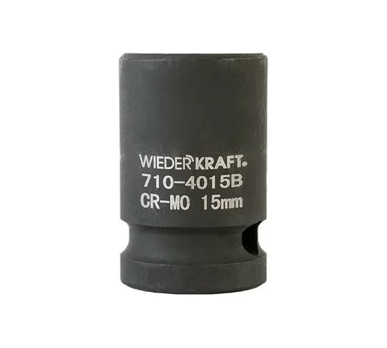 Головка торцевая ударная 6-гранная (15 мм; 1/2DR) WIEDERKRAFT WDK-710-4015 1