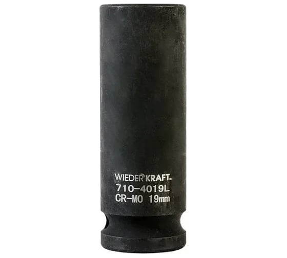 Головка торцевая ударная глубокая 6-гранная (19 мм; 1/2DR) WIEDERKRAFTWDK-710-4019L 1