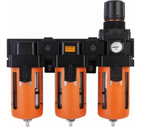 Модульная группа с тремя влаго-маслоотделителями и регулятором давления 1/2'' WIEDERKRAFT WDK-70744