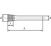 Бор-фреза N161906, двойная насечка ВК8 SDW TOOLS cu00371