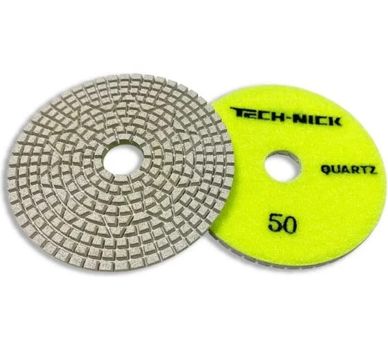 Круг алмазный гибкий шлифовальный АГШК Quartz 100x3.0 мм, №50 кварц wet TECH-NICK 111.120.9540 1