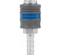 Разъем "мама" быстросъемный - елочка 10 мм, с пластиковой муфтой NORDBERG NPF10P