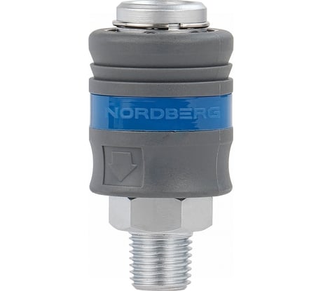 Разъем "мама" быстросъемный - резьба M1/4", с пластиковой муфтой NORDBERG NPF22P