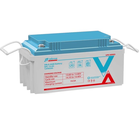 Аккумуляторная батарея GPL 12-65CC 12В, 65Ач Vektor Energy 29075