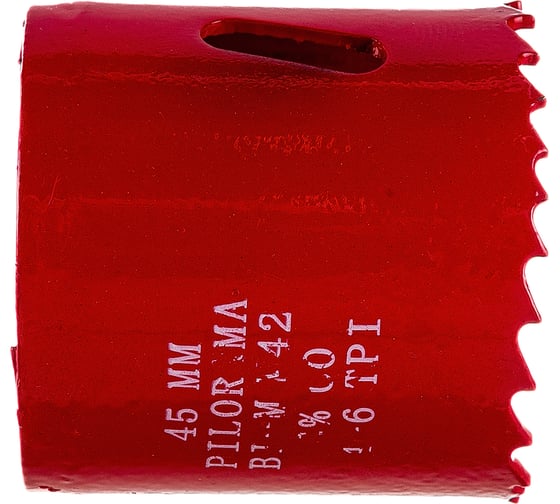 Коронка биметаллическая М42 Cobalt 8% 45 мм Pilorama 570045 1