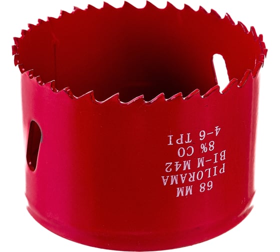 Коронка биметаллическая М42 Cobalt 8% 68 мм Pilorama 570068