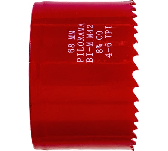 Коронка биметаллическая М42 Cobalt 8% 68 мм Pilorama 570068