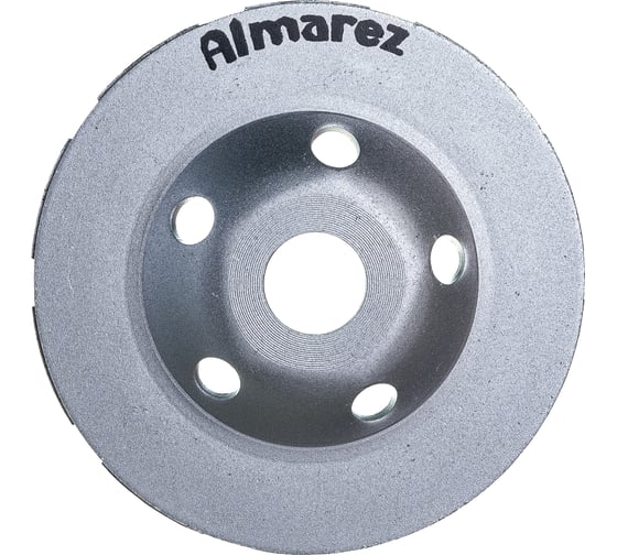 Чашка шлифовальная алмазная сегментная двухрядная (125х22.23 мм) Almarez 303212