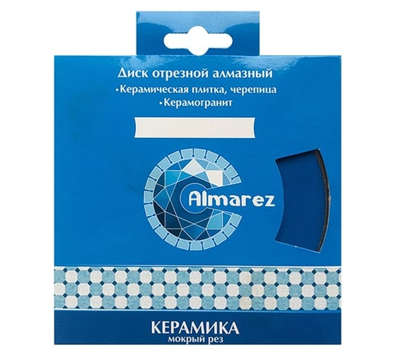 Диск отрезной алмазный Керамика (115х22.23 мм) Almarez 302115