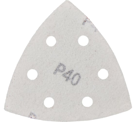 Шлифлист треугольный P40, 5 шт 1820.156800 Elitech 204327