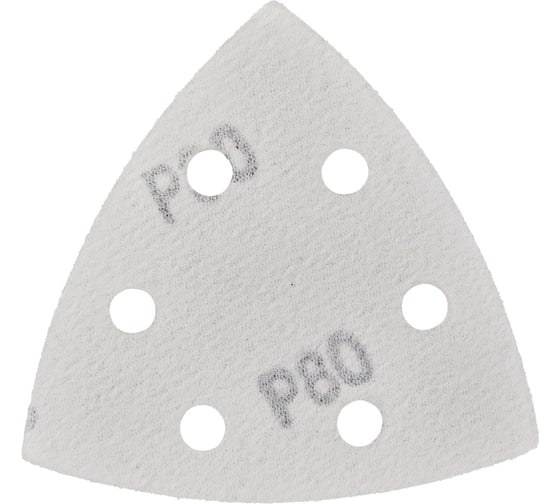 Шлифлист треугольный P80, 5 шт 1820.157000 Elitech 204329