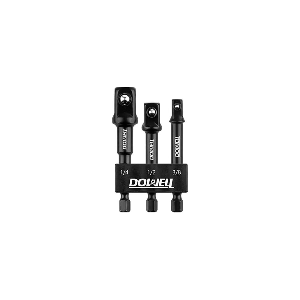 Адаптеры для головок 1/4", 3/8", 1/2", 75 мм, набор 3 шт DOWELL ...