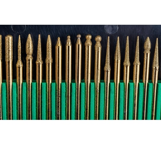 Набор алмазных шарошек 30 шт, 3.0x45 мм Diamond Industrial DIDAS30