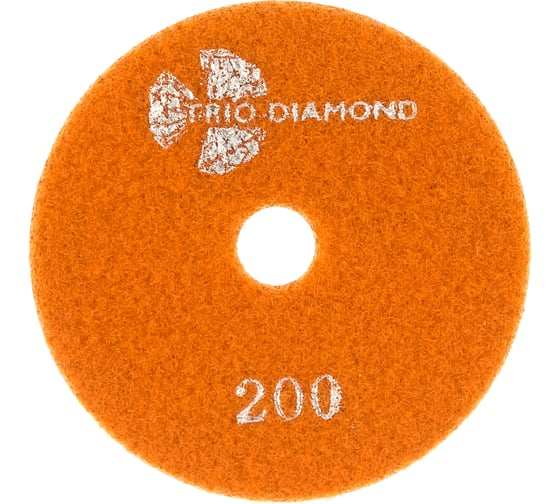 Круг алмазный гибкий шлифовальный Черепашка № 200 100 мм TRIO-DIAMOND 360200