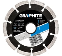 Диск алмазный сегментированный (115х22.2 мм) GRAPHITE 57H604