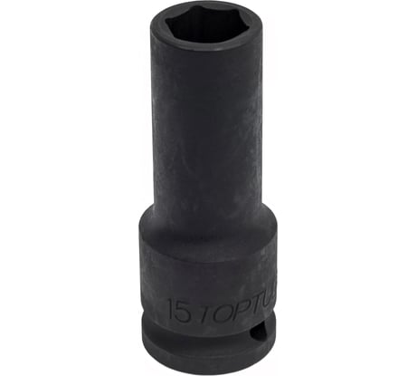 Головка ударная удлиненная 15 мм, 1/2"DR TOPTUL KABE1615
