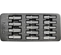 Головки сменные длинные (14 шт; 8-21 мм; 1/2") NEO Tools 84-243