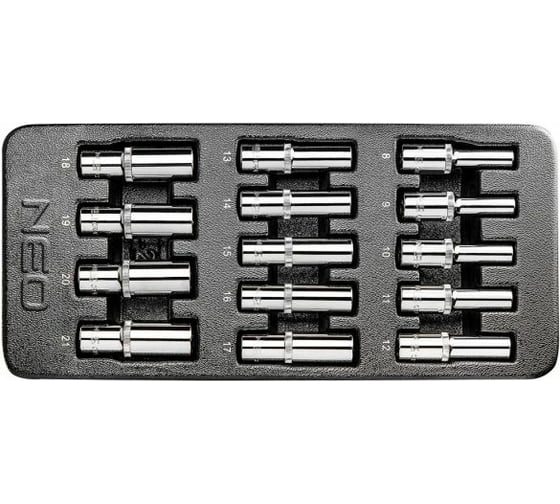 Головки сменные длинные (14 шт; 8-21 мм; 1/2") NEO Tools 84-243 1