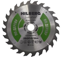 Диск пильный Hilberg Industrial Дерево 250x32/30x24Т HW253