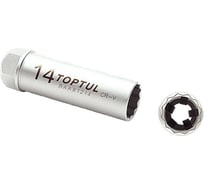 Головка свечная 14 мм, 3/8"DR TOPTUL BAAX1214