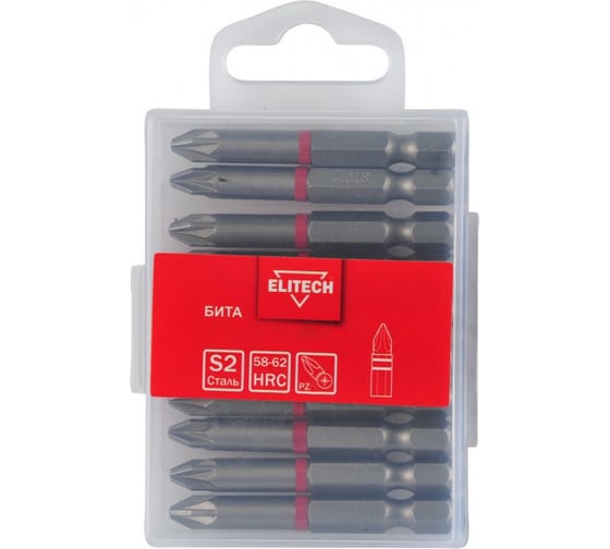Бита PZ3, 70 мм, 10 шт Elitech 1820.149200 204251 1