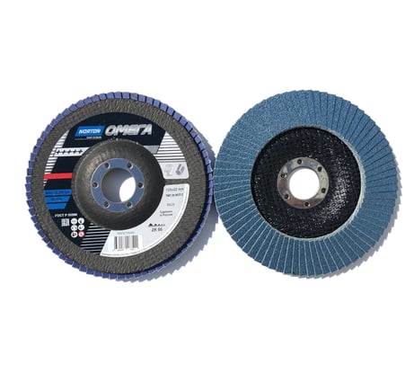 Диск лепестковый плоский Омега R828 (125x22 мм; P60) NORTON 004958