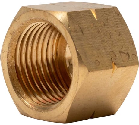 Гайка накидная 27, W21.8x1/14" (СП21.8) LH, латунь, 5 шт в упаковке KRASS 2190600