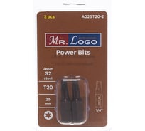 Бита (2 шт; 25 мм; T20; S2) Mr. Logo A025T20-2
