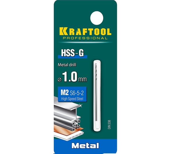 Сверло по металлу HSS-G сталь М2 (1х40 мм) Kraftool 29651-1
