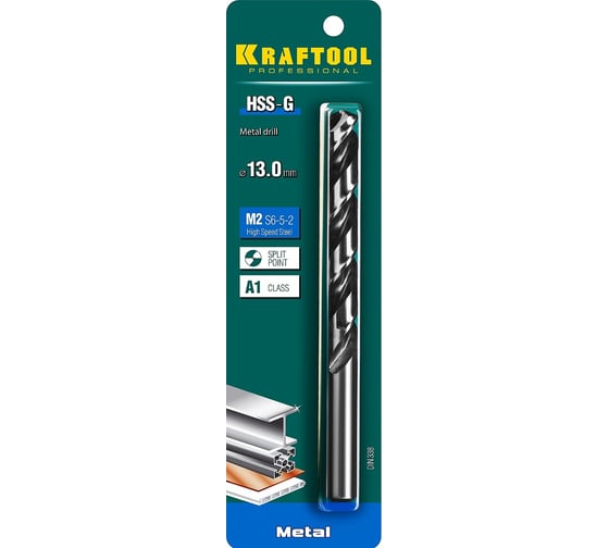 Сверло по металлу HSS-G сталь М2 (13х151 мм) Kraftool 29651-13