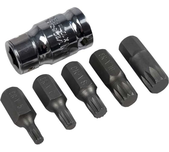 Набор бит (6 предметов; М 5-12 сплайн) СЕРВИС КЛЮЧ 76436 1