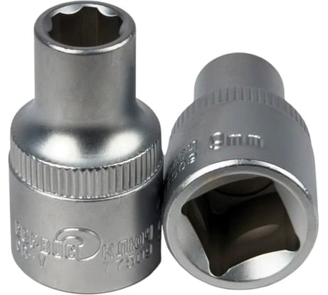 Головка 6 граней 9 мм СЕРВИС КЛЮЧ 77509