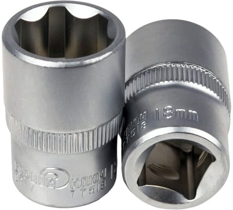 Головка 6 граней 18 мм СЕРВИС КЛЮЧ 77518