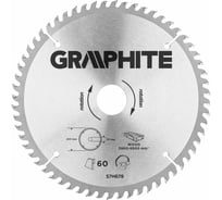 Диск отрезной (200x30 мм; 60 зубьев) GRAPHITE 57H678