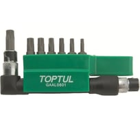 Набор бит TORX 30 мм, 1/4"DR, Т10-Т40, 8 шт TOPTUL GAAL0801