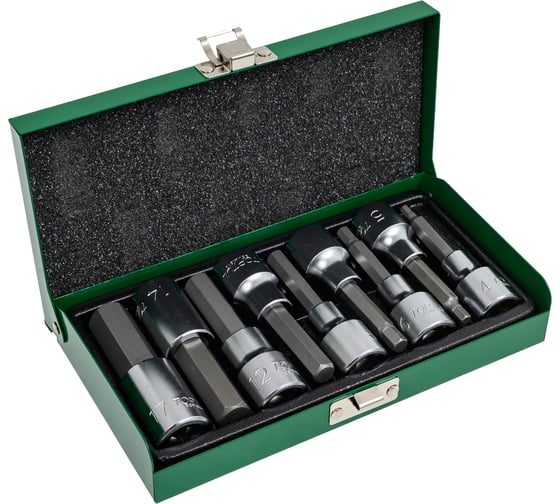 Набор бит 6-гранных 80 мм, 1/2"DR, 9 предметов TOPTUL GAAD0905 1