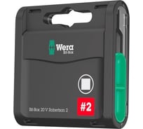 Бита с квадратным наконечником Bit-Box 20 V (20 шт; 25 мм; SQ/R2) WERA WE-057790
