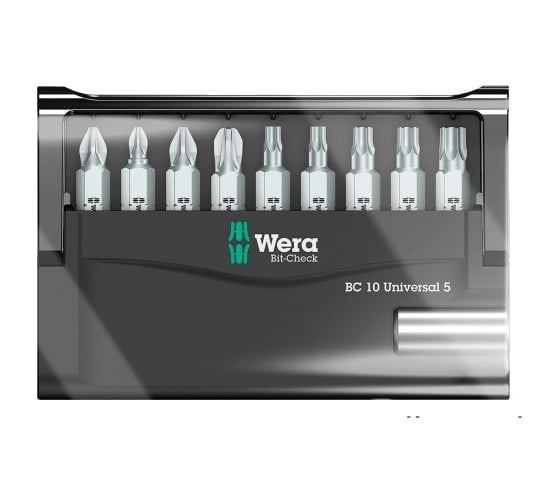 Набор бит Bit-Check 10 Universal 5 SB 10 предметов WERA WE-073416 1
