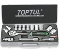Набор головок 6-гранных 8-24 мм, 1/2" DR, 15 предметов TOPTUL GCAD1502