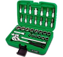 Набор 12-гранных головок и бит 3/8"DR, 39 предметов TOPTUL GCAI3902