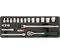 Набор-сет головок 6-гранных 3/8"DR, 18 предметов TOPTUL GCAT1808