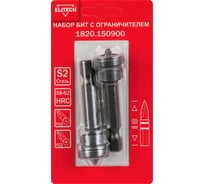 Набор бит с ограничителем для ГКЛ PZ2/PH2, 50 мм 1820.15090 Elitech 204268