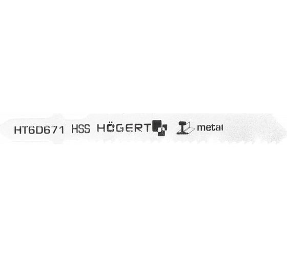 Полотно для электролобзика по металлу 76 мм, 12TPI, чистый рез, 5 шт T118B HOEGERT TECHNIK HT6D671