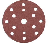 Круг шлифовальный на липучке с отверствиями 150 мм, 5 шт, G180 HOEGERT TECHNIK HT8D136