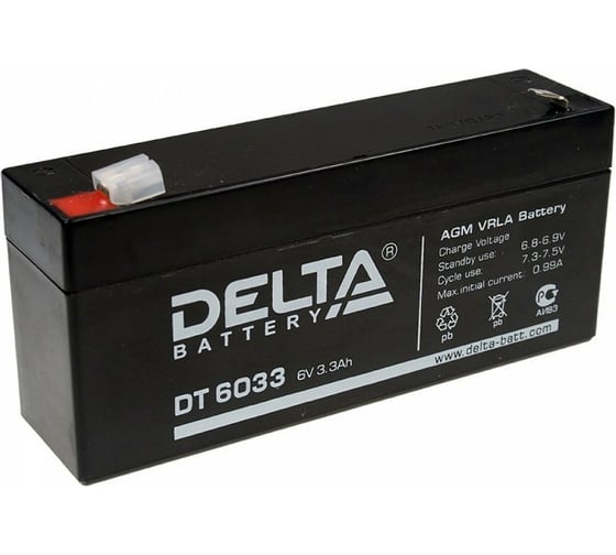Батарея аккумуляторная Delta DT 6033