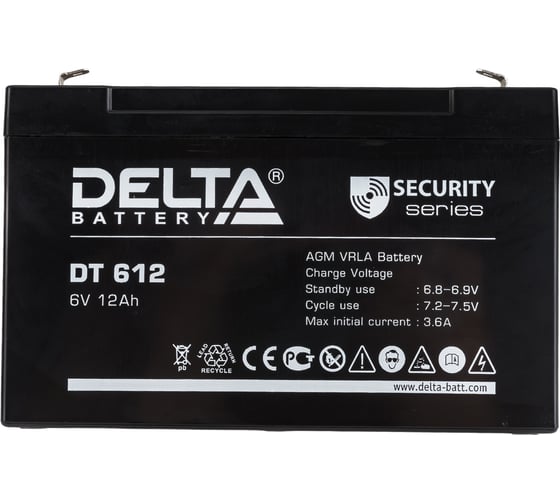 Батарея аккумуляторная Delta DT 612 1