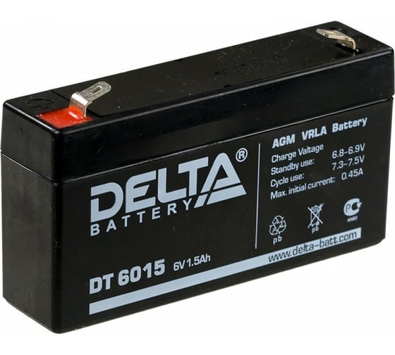 Батарея аккумуляторная Delta DT 6015 1